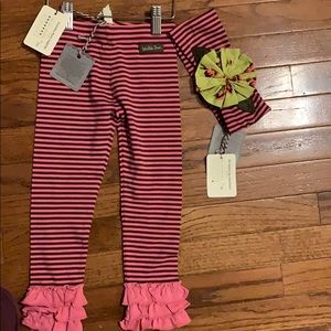 Matilda Jane leggings and headband set